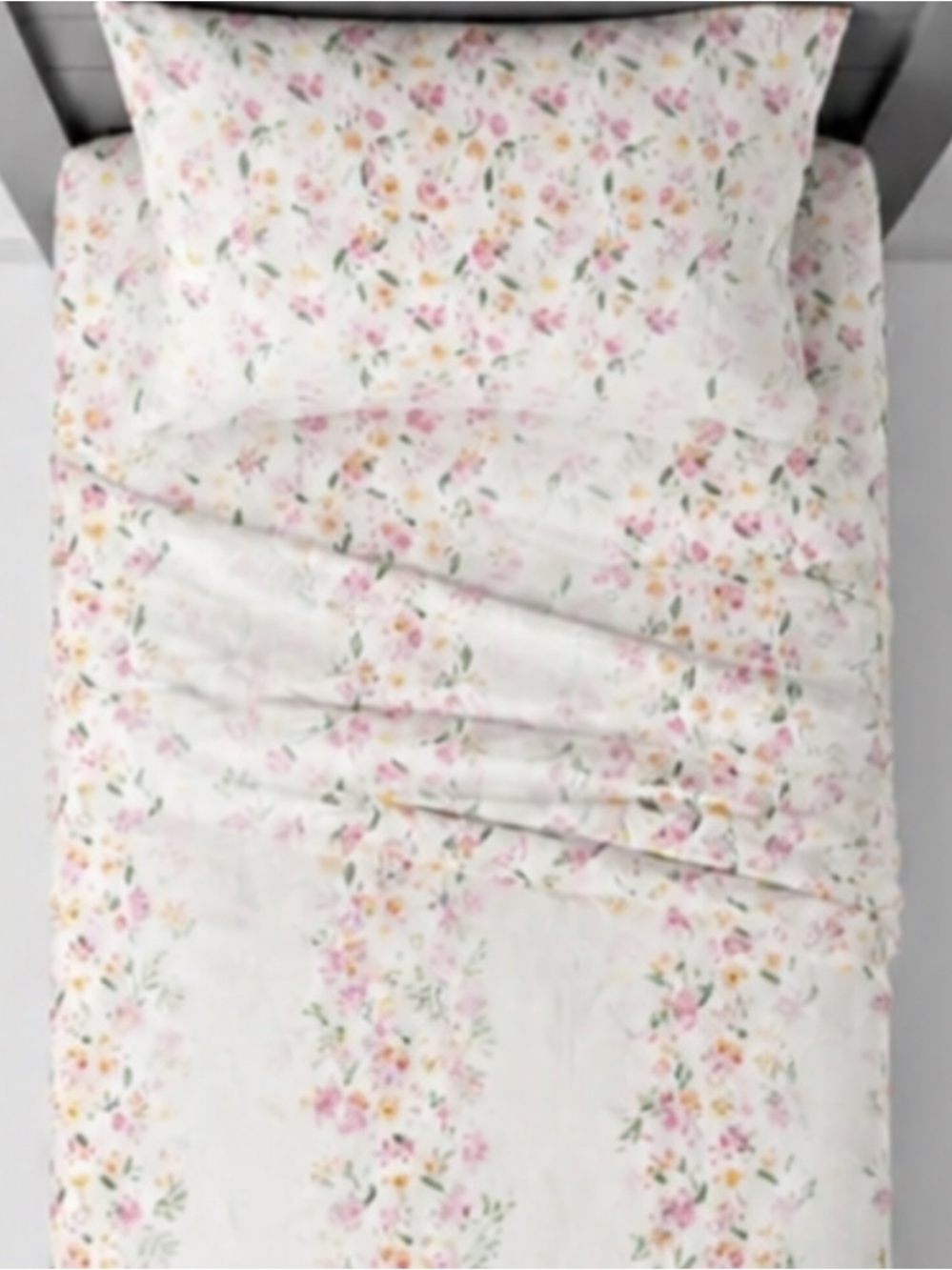 The Armoire Classic Vintage Multicolored Floral 100% Cotton Twin Sheet Set EUC - Picture 3 of 7